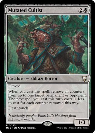 Mutated Cultist (Ripple Foil) (M3C-053) - [Commander: Modern Horizons 3] Foil - Trinity Hobby