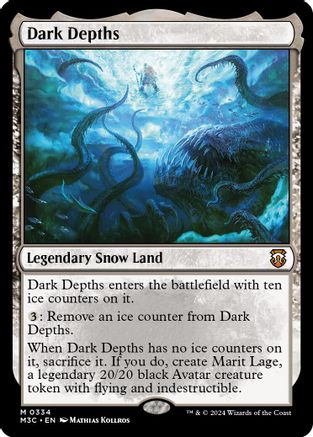 Dark Depths (Ripple Foil)  [Foil]  (M3C-334) - [Modern Horizons 3 Commander] - Trinity Hobby