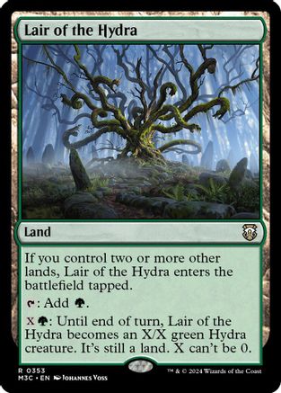 Lair of the Hydra (Ripple Foil)  [Foil]  (M3C-353) - [Modern Horizons 3 Commander] - Trinity Hobby