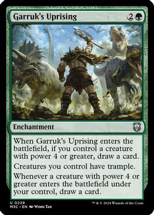 Garruk's Uprising (Ripple Foil) (M3C-229) - [Commander: Modern Horizons 3] Foil - Trinity Hobby