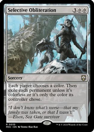 Selective Obliteration (Ripple Foil)  [Foil]  (M3C-035) - [Modern Horizons 3 Commander] - Trinity Hobby