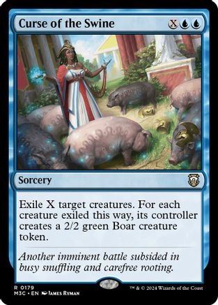Curse of the Swine (Ripple Foil)  [Foil]  (M3C-179) - [Modern Horizons 3 Commander] - Trinity Hobby