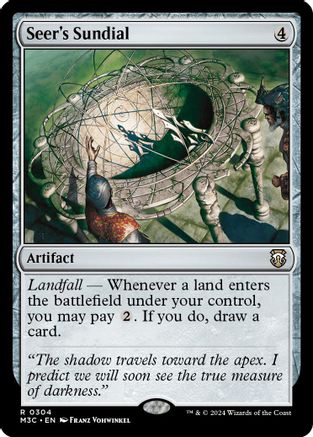 Seer's Sundial (Ripple Foil)  [Foil]  (M3C-304) - [Modern Horizons 3 Commander] - Trinity Hobby