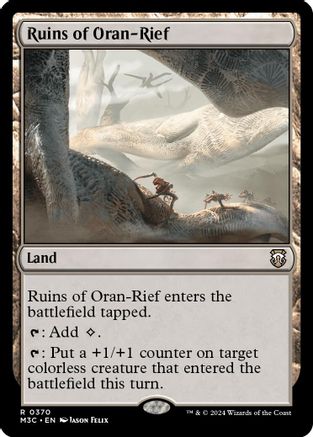 Ruins of Oran-Rief (Ripple Foil)  [Foil]  (M3C-370) - [Modern Horizons 3 Commander] - Trinity Hobby