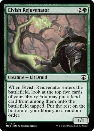 Elvish Rejuvenator (Ripple Foil)  [Foil]  (M3C-226) - [Modern Horizons 3 Commander] - Trinity Hobby