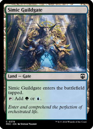 Simic Guildgate (Ripple Foil)  [Foil]  (M3C-378) - [Modern Horizons 3 Commander] - Trinity Hobby