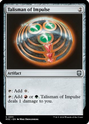 Talisman of Impulse (Ripple Foil) (M3C-311) - [Commander: Modern Horizons 3] Foil - Trinity Hobby
