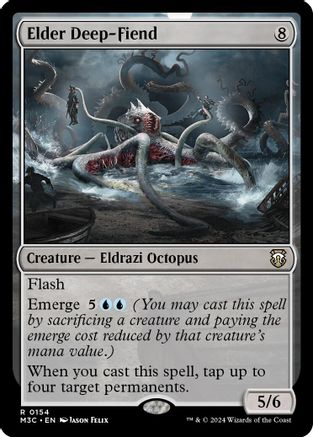 Elder Deep-Fiend (Ripple Foil)  [Foil]  (M3C-154) - [Modern Horizons 3 Commander] - Trinity Hobby