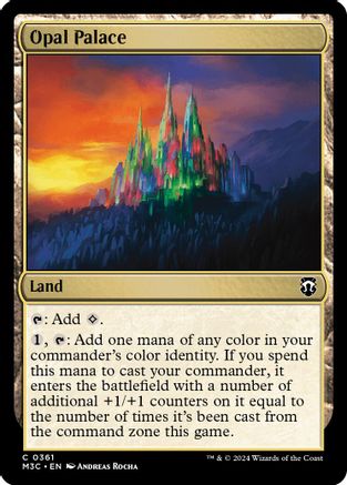 Opal Palace (Ripple Foil) (M3C-361) - [Commander: Modern Horizons 3] Foil - Trinity Hobby