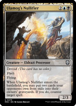 Ulamog's Nullifier (Ripple Foil)  [Foil]  (M3C-275) - [Modern Horizons 3 Commander] - Trinity Hobby