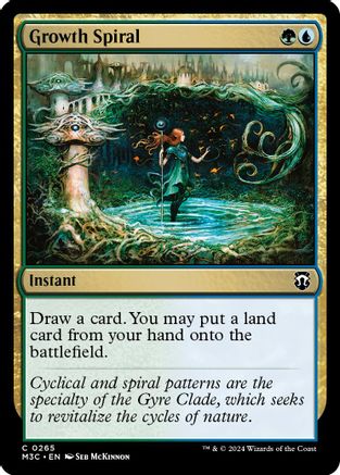 Growth Spiral (Ripple Foil) (M3C-265) - [Commander: Modern Horizons 3] Foil - Trinity Hobby