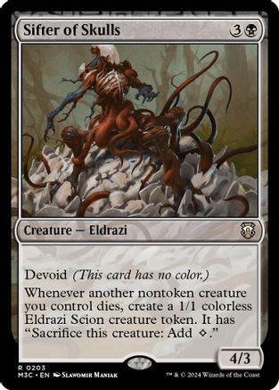 Sifter of Skulls (Ripple Foil)  [Foil]  (M3C-203) - [Modern Horizons 3 Commander] - Trinity Hobby