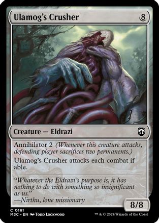 Ulamog's Crusher (Ripple Foil)  [Foil]  (M3C-161) - [Modern Horizons 3 Commander] - Trinity Hobby