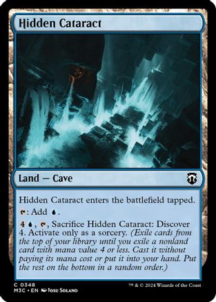 Hidden Cataract (Ripple Foil)  [Foil]  (M3C-348) - [Modern Horizons 3 Commander] - Trinity Hobby