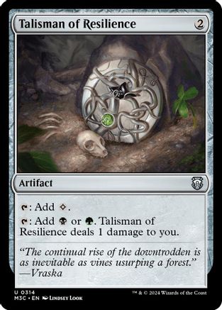 Talisman of Resilience (Ripple Foil) (M3C-314) - [Commander: Modern Horizons 3] Foil - Trinity Hobby