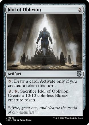 Idol of Oblivion (Ripple Foil)  [Foil]  (M3C-297) - [Modern Horizons 3 Commander] - Trinity Hobby