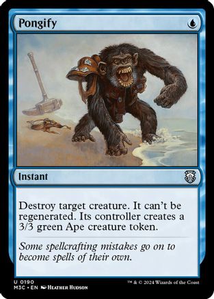 Pongify (Ripple Foil)  [Foil]  (M3C-190) - [Modern Horizons 3 Commander] - Trinity Hobby