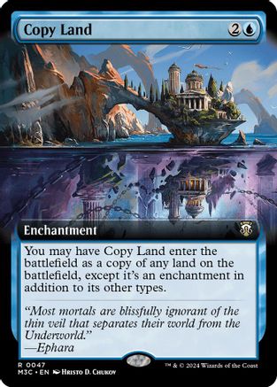 Copy Land (Extended Art) (Ripple Foil) (M3C-047) - [Commander: Modern Horizons 3] Foil - Trinity Hobby