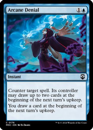 Arcane Denial (Ripple Foil) (M3C-176) - [Commander: Modern Horizons 3] Foil - Trinity Hobby