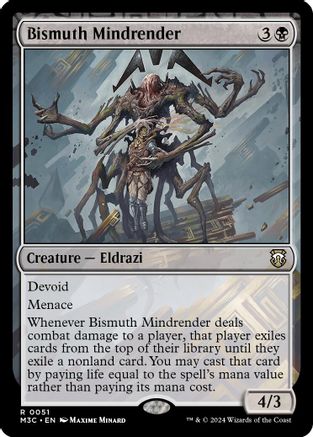 Bismuth Mindrender (Ripple Foil)  [Foil]  (M3C-051) - [Modern Horizons 3 Commander] - Trinity Hobby