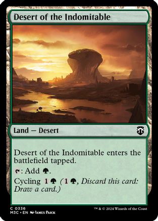 Desert of the Indomitable (Ripple Foil)  [Foil]  (M3C-336) - [Modern Horizons 3 Commander] - Trinity Hobby