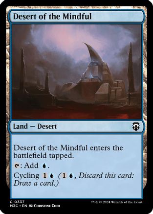 Desert of the Mindful (Ripple Foil)  [Foil]  (M3C-337) - [Modern Horizons 3 Commander] - Trinity Hobby