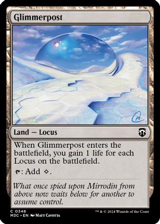 Glimmerpost (Ripple Foil)  [Foil]  (M3C-346) - [Modern Horizons 3 Commander] - Trinity Hobby