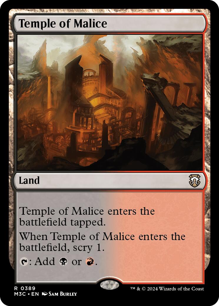 Temple of Malice [Modern Horizons 3 Commander] - Trinity Hobby