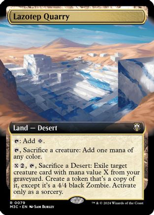 Lazotep Quarry (Extended Art) (Ripple Foil)  [Foil]  (M3C-079) - [Modern Horizons 3 Commander] - Trinity Hobby