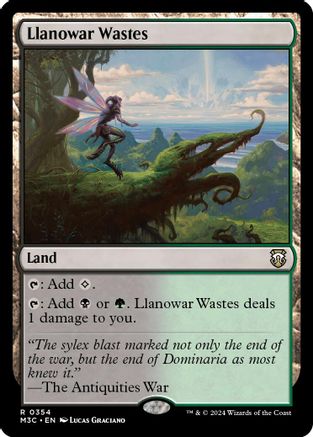 Llanowar Wastes (Ripple Foil)  [Foil]  (M3C-354) - [Modern Horizons 3 Commander] - Trinity Hobby