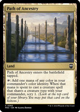 Path of Ancestry (Ripple Foil)  [Foil]  (M3C-363) - [Modern Horizons 3 Commander] - Trinity Hobby