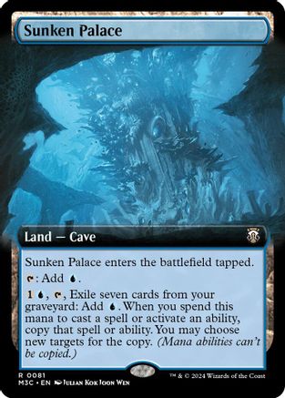Sunken Palace (Extended Art) (Ripple Foil)  [Foil]  (M3C-081) - [Modern Horizons 3 Commander] - Trinity Hobby