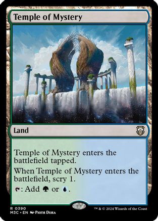 Temple of Mystery (Ripple Foil)  [Foil]  (M3C-390) - [Modern Horizons 3 Commander] - Trinity Hobby