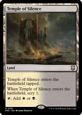 Temple of Silence (Ripple Foil)  [Foil]  (M3C-391) - [Modern Horizons 3 Commander] - Trinity Hobby