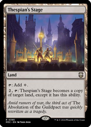 Thespian's Stage (Ripple Foil)  [Foil]  (M3C-395) - [Modern Horizons 3 Commander] - Trinity Hobby