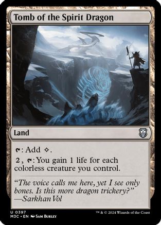 Tomb of the Spirit Dragon (Ripple Foil) (M3C-397) - [Commander: Modern Horizons 3] Foil - Trinity Hobby