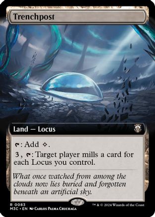 Trenchpost (Extended Art) (Ripple Foil)  [Foil]  (M3C-083) - [Modern Horizons 3 Commander] - Trinity Hobby