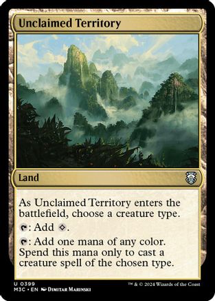Unclaimed Territory (Ripple Foil) (M3C-399) - [Commander: Modern Horizons 3] Foil - Trinity Hobby