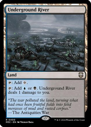 Underground River (Ripple Foil)  [Foil]  (M3C-400) - [Modern Horizons 3 Commander] - Trinity Hobby