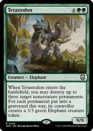 Terastodon (Ripple Foil)  [Foil]  (M3C-249) - [Modern Horizons 3 Commander] - Trinity Hobby
