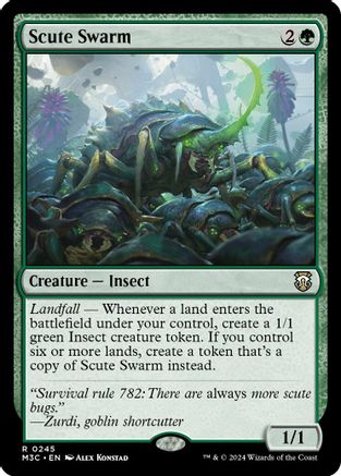 Scute Swarm (Ripple Foil) (M3C-245) - [Commander: Modern Horizons 3] Foil - Trinity Hobby