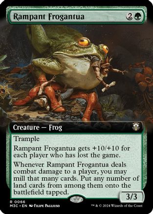 Rampant Frogantua (Extended Art) (Ripple Foil) (M3C-066) - [Commander: Modern Horizons 3] Foil - Trinity Hobby