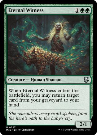 Eternal Witness (Ripple Foil) (M3C-227) - [Commander: Modern Horizons 3] Foil - Trinity Hobby