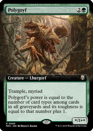 Polygoyf (Extended Art) (Ripple Foil)  [Foil]  (M3C-065) - [Modern Horizons 3 Commander] - Trinity Hobby