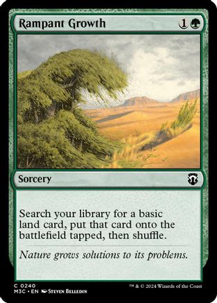 Rampant Growth (Ripple Foil)  [Foil]  (M3C-240) - [Modern Horizons 3 Commander] - Trinity Hobby