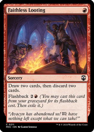 Faithless Looting (Ripple Foil) (M3C-211) - [Commander: Modern Horizons 3] Foil