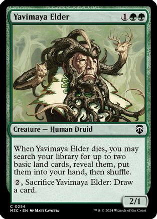 Yavimaya Elder (Ripple Foil)  [Foil]  (M3C-254) - [Modern Horizons 3 Commander] - Trinity Hobby