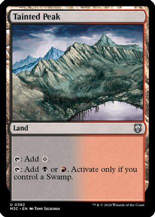 Tainted Peak (Ripple Foil) (M3C-382) - [Commander: Modern Horizons 3] Foil - Trinity Hobby