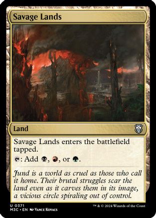 Savage Lands (Ripple Foil) (M3C-371) - [Commander: Modern Horizons 3] Foil - Trinity Hobby