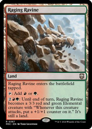 Raging Ravine (Ripple Foil)  [Foil]  (M3C-367) - [Commander: Modern Horizons 3] - Trinity Hobby